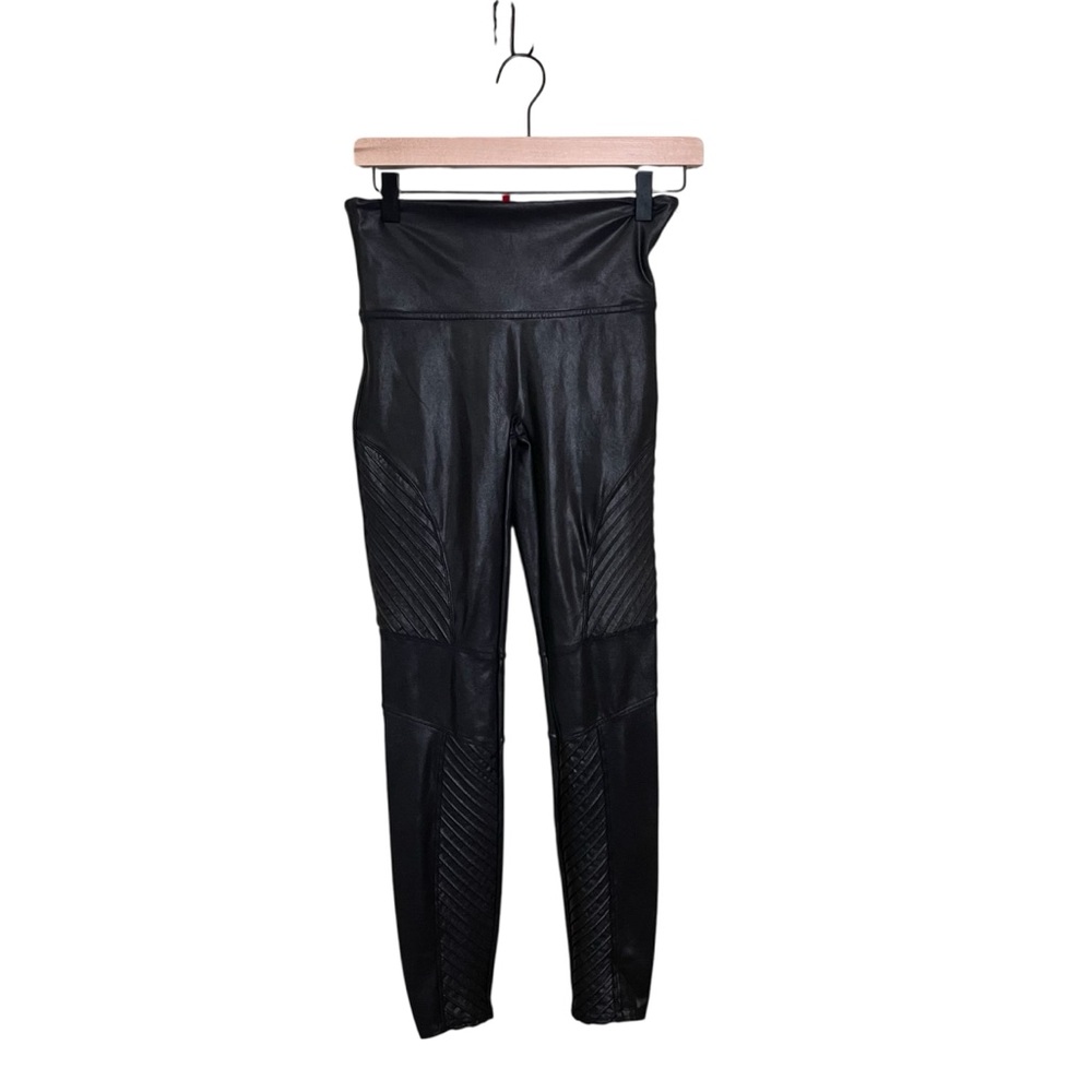 Spanx Moto Faux Leather Leggings Medium